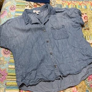 Cloth & Stone‎ Blue Button Down Shirt